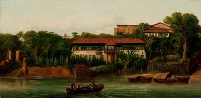 Residence on the Banks of the Anil River by Joseph Léon Righini